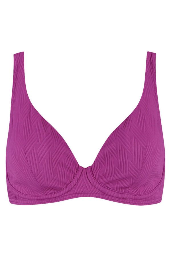 cyell plunge bikinitop texture viola cutout