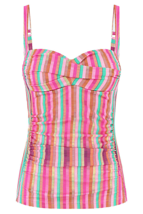 cyell tankinitop tropical lines cutout
