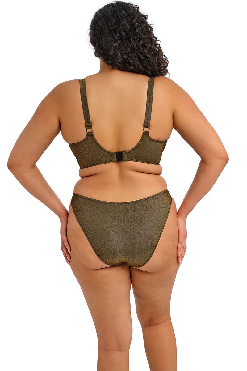 elomi sunset shimmer plunge bikinitop gold rush back