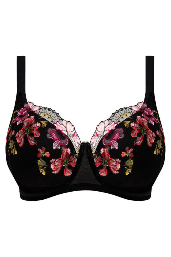 elomi teagan padded halve cup bh rainbow cutout