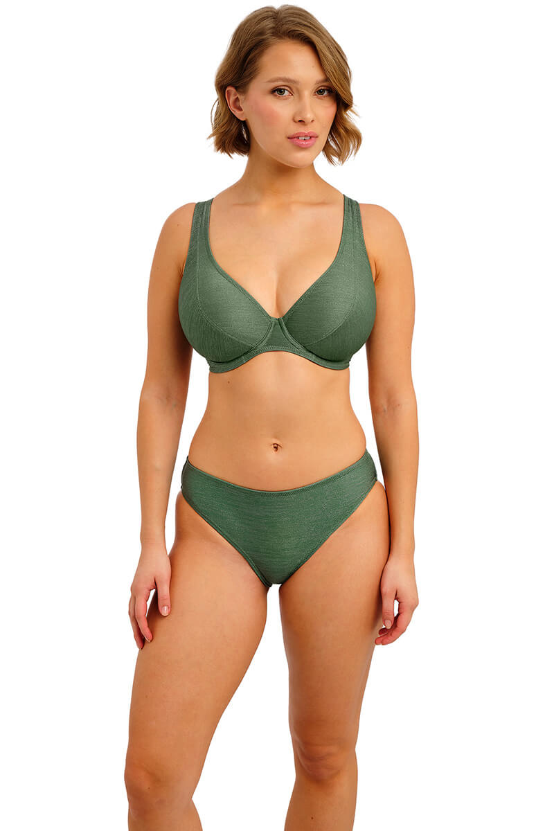 freya arizona wave high apex bikinitop fern front