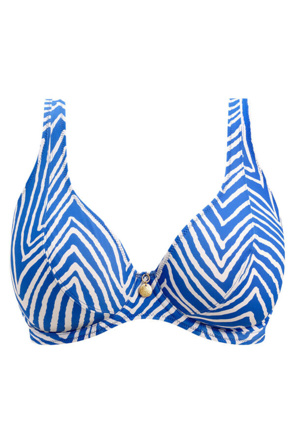 freya fiji falls high apex bikini top ocean cutout