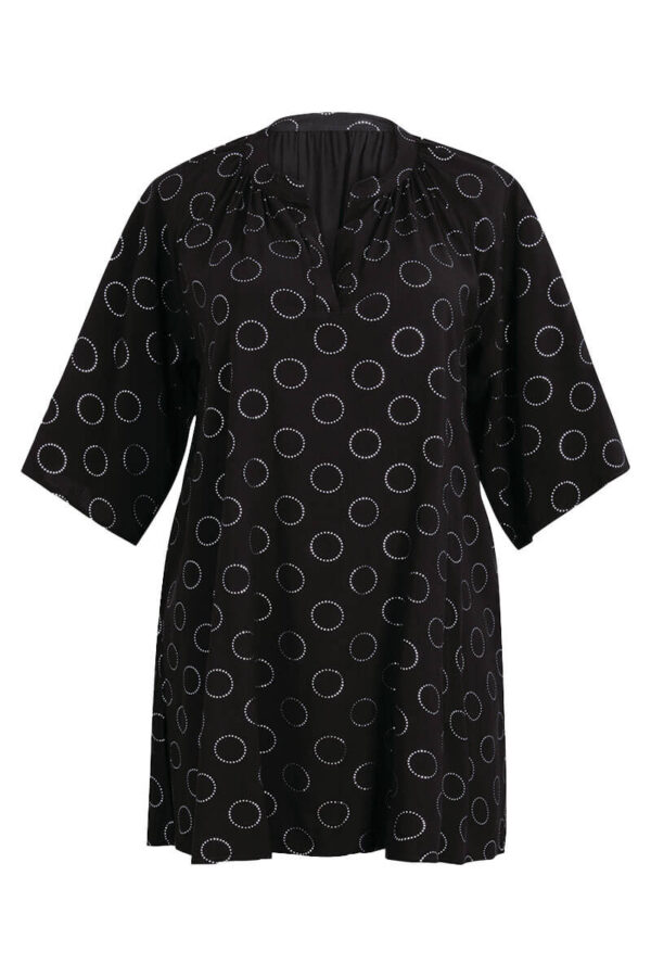 rosa faia tuniek manihi silver pearls cutout