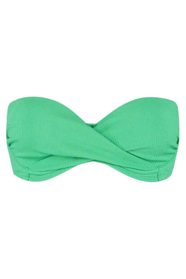 beachlife voorgevormde bandeau bikini top spring green cutout