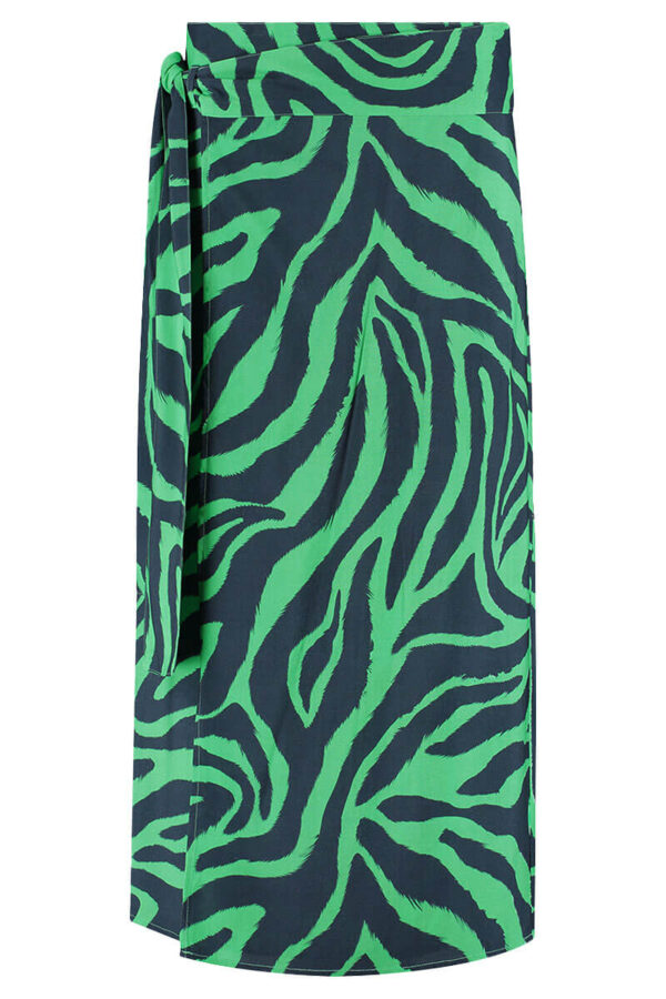 beachlife wikkelrok green tiger cutout