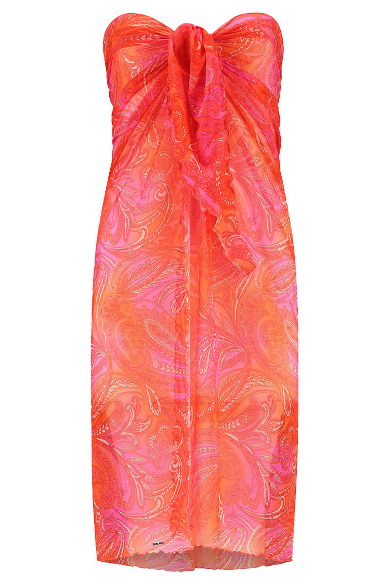 cyell pareo paisley breeze cutout dress
