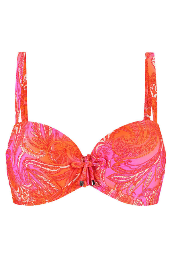 cyell voorgevormde hele cup bikini top paisley breeze cutout