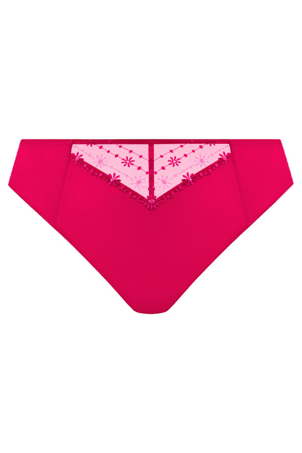 elomi matilda brazilian slip hot pink cutout