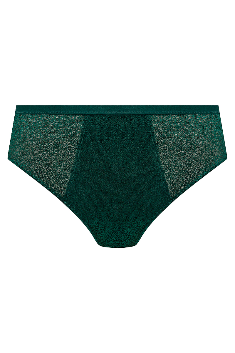 fantasie demure hoge taille slip forest green cutout