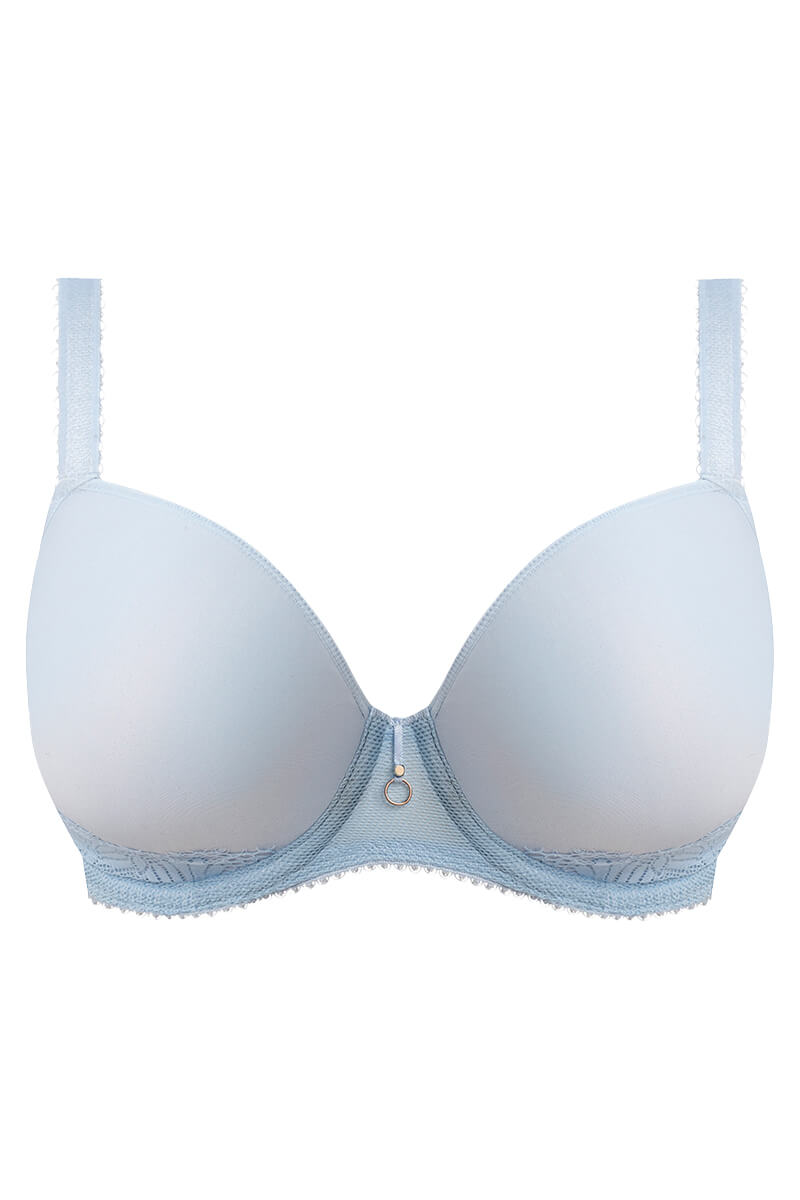 freya fascinate voorgevormde plunge bh powder blue cutout
