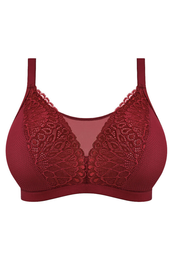 elomi tiernie bralette tibetan red cutout