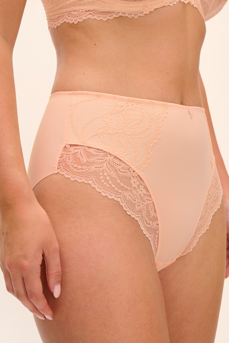 fantasie cesile slip peach sorbet front crop