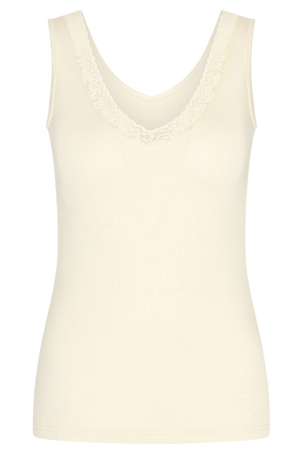 hemd lace rj pure color ivory cutout front